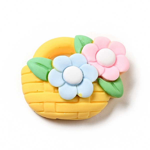 

PandaHall Spring Theme Opaque Resin Cabochons, Colorful, Flower, 17x21.5x5.5mm Resin Flower