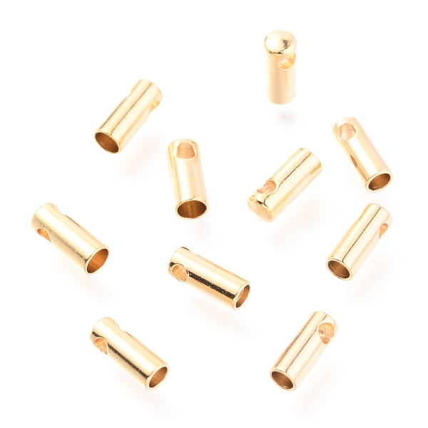 

PandaHall 201 Stainless Steel Cord Ends, End Caps, Golden, 7.5x3mm, Hole: 1.5mm, Inner Diameter: 2mm 201 Stainless Steel