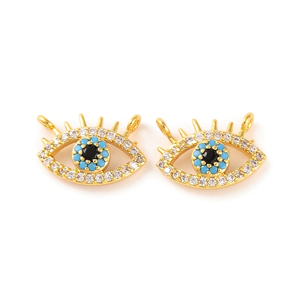 Brass Micro Pave Clear Cubic Zirconia Pendants