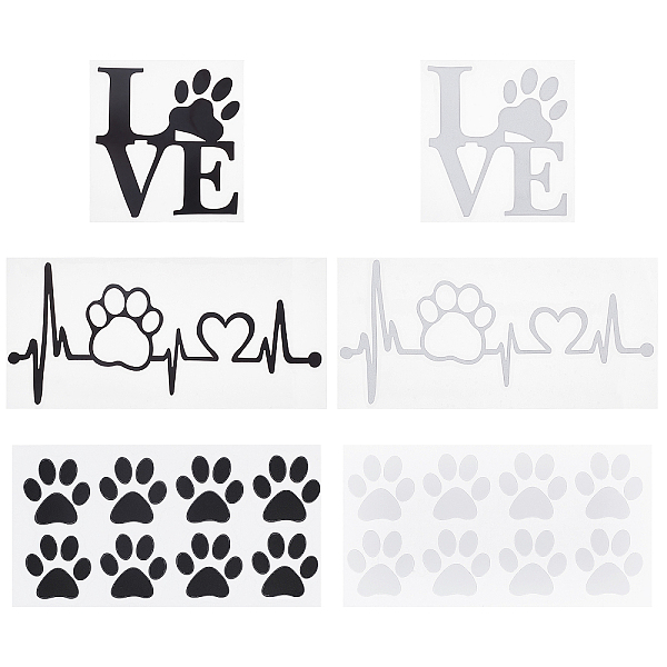 

PandaHall SUPERFINDINGS 6Sheets 6 Style Waterproof PET Decoration Sticker, for Window or Stairway Home Decoration, Mixed Color..., Multicolor