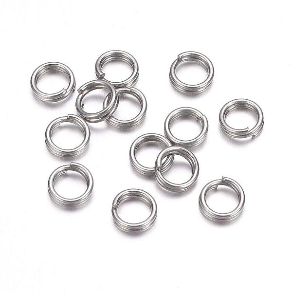 

PandaHall 304 Stainless Steel Split Rings, Double Loops Jump Rings, Stainless Steel Color, 6x1.5mm, 4mm inner diameter 304 Stainless Steel...