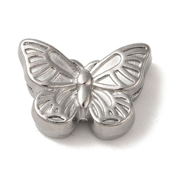 

PandaHall 304 Stainless Steel Beads, Butterfly, Stainless Steel Color, 13x18.5x6mm, Hole: 1mm 304 Stainless Steel Butterfly
