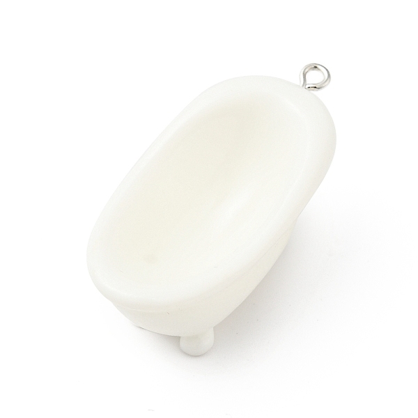 

PandaHall Funny 3D Resin Pendants, with Iron Loop, Bathtub Pattern, 42x20.5x18mm, Hole: 2mm Iron+Resin Furniture & Appliances