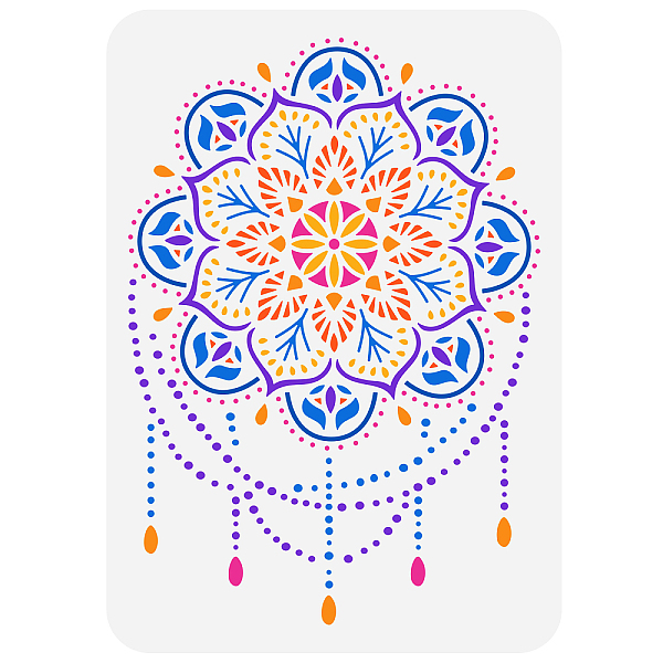 

PandaHall Plastic Drawing Painting Stencils Templates, for Painting on Scrapbook Fabric Tiles Floor Furniture Wood, Rectangle, Woven Net/Web...