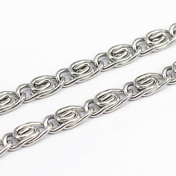 

PandaHall 304 Stainless Steel Lumachina Chains, Soldered, Stainless Steel Color, 11x4.5x1mm 304 Stainless Steel
