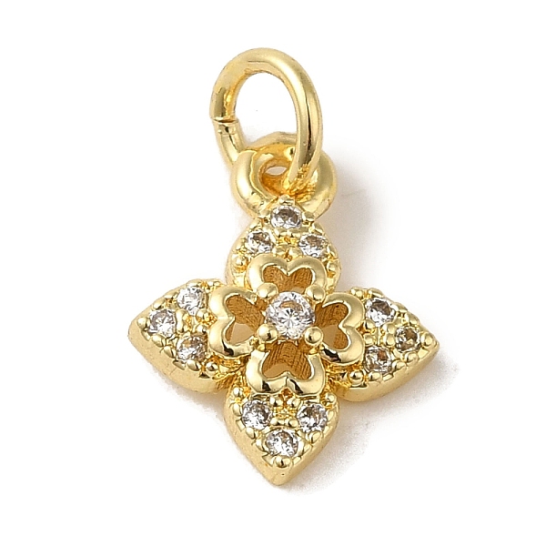 

PandaHall Brass Micro Pave Clear Cubic Zirconia Pendants, Clover, Real 18K Gold Plated, 12.5x10x3mm, Hole: 3.2mm Brass+Cubic Zirconia...