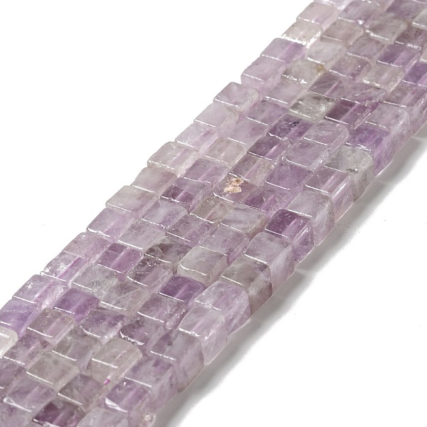 

PandaHall Natural Amethyst Beads Strands, Cube, 6x6x6mm, Hole: 1mm, about 63pcs/strand, 15.35~15.55''(39~39.5cm) Amethyst Cube