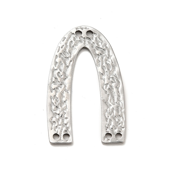 

PandaHall 304 Stainless Steel Chandelier Component Links, Hammered, Arch, Stainless Steel Color, 29x18x1mm, Hole: 1.4mm 304 Stainless Steel...