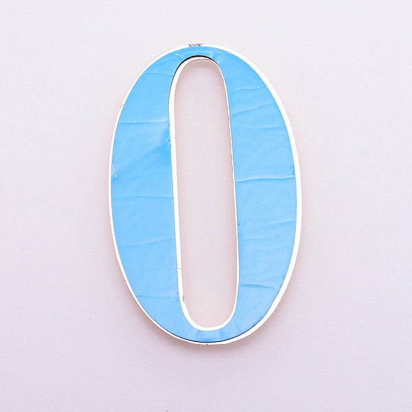 

PandaHall Plastic & PVC Number Sign Labels, Gold, Num.0, 0: 69x43x8mm Plastic Gold