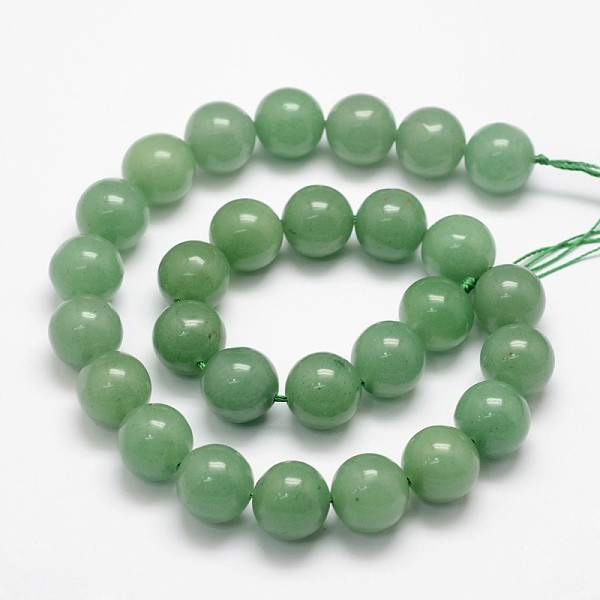 Klasse A Natürliche Grüne Aventurin Runde Perle Stränge