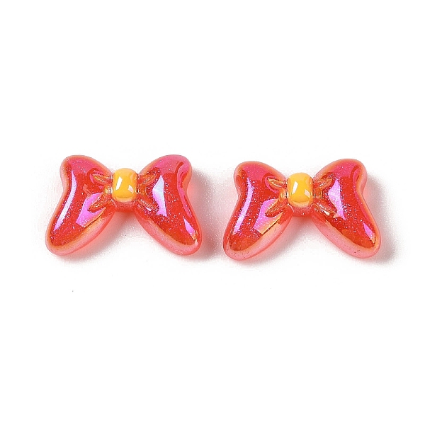 

PandaHall Glitter Plated Resin Cabochons, Bowknot, Red, 16x23x7mm Resin Bowknot Red