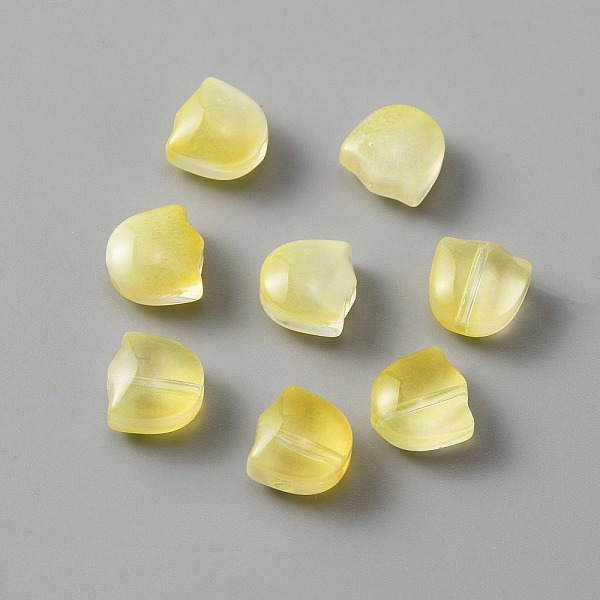 

PandaHall Handmade Lampwork Beads, Tulip, Lemon Chiffon, 9x9x5.5mm, Hole: 1mm Lampwork Flower