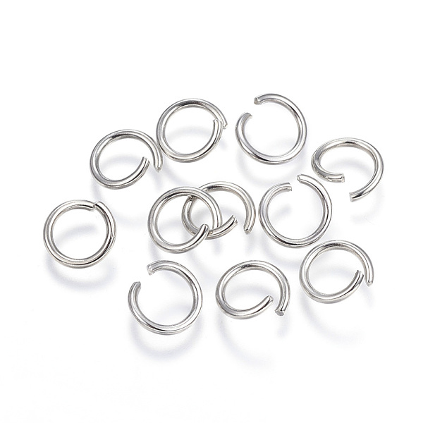 

PandaHall 304 Stainless Steel Jump Rings, Open Jump Rings, Stainless Steel Color, 10x1.4mm, Inner Diameter: 7mm 304 Stainless Steel
