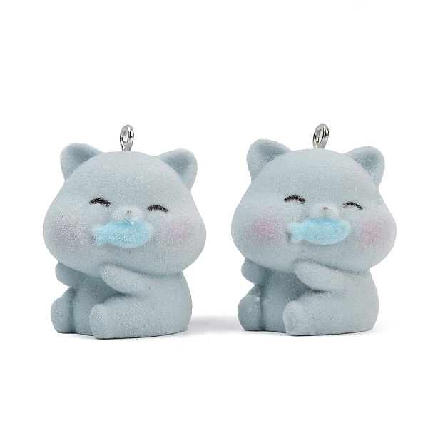 Flocky Resin Pendan… - image