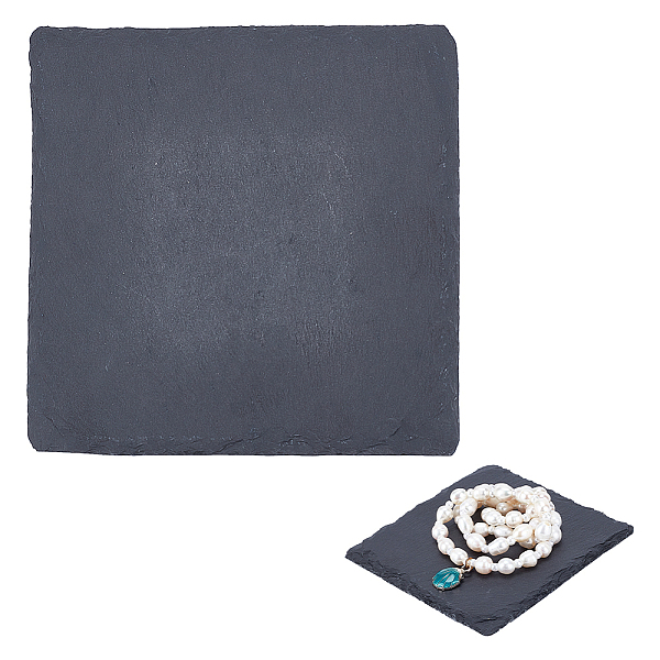 

PandaHall Gesso Jewelry Display Trays, Jewelry Plate for Earring, Necklace, Ring Display, Black, Square Pattern, 10x10x0.7cm Gesso Square...
