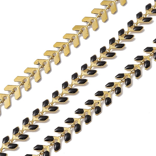 

PandaHall Vacuum Plating 304 Stainless Steel Cobs Chains, with Enamel, Soldered, with Spool, Golden, Black, 7x6x1mm Stainless Steel+Enamel...