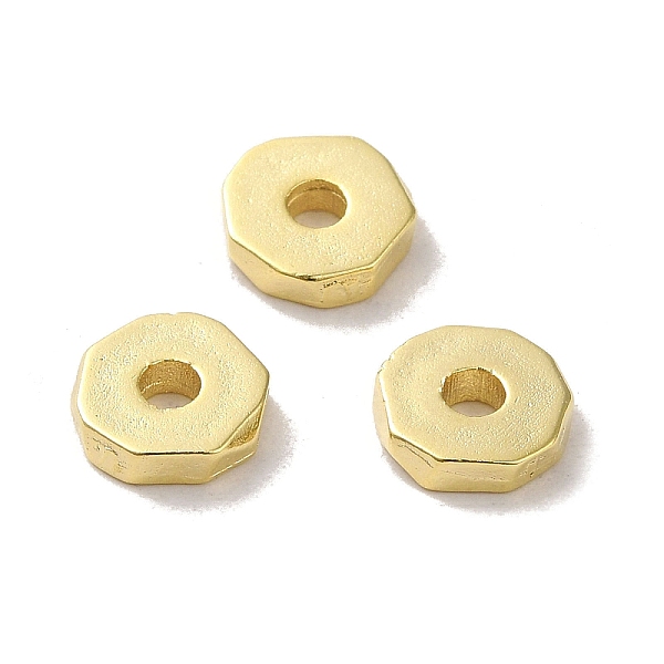 

PandaHall Brass Bead, Round, Real 24K Gold Plated, 8x2mm, Hole: 2.5mm Brass Round