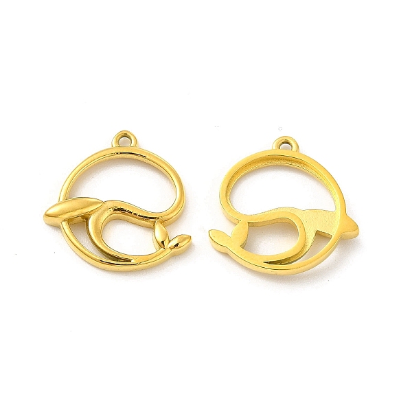 

PandaHall Ion Plating(IP) 304 Stainless Steel Pendants, Dolphin Charm, Real 14K Gold Plated, 16x16x2.3mm, Hole: 1mm 304 Stainless Steel...
