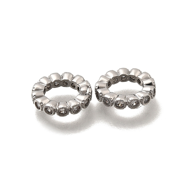 Brass Micro Pave Cl… - image