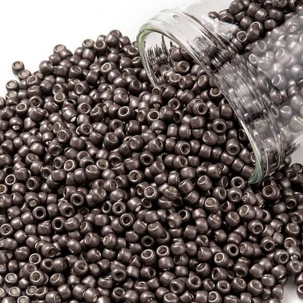 

PandaHall TOHO Round Seed Beads, Japanese Seed Beads, Frosted, (556F) Matte Galvanized Mauve, 11/0, 2.2mm, Hole: 0.8mm, about 5555pcs/50g..., Purple