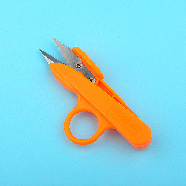 

PandaHall T10 High Carbon Steel Safety Scissors, Craft Scissor, with Plastic Handle, Dark Orange, 120x50x15mm Carbon Steel