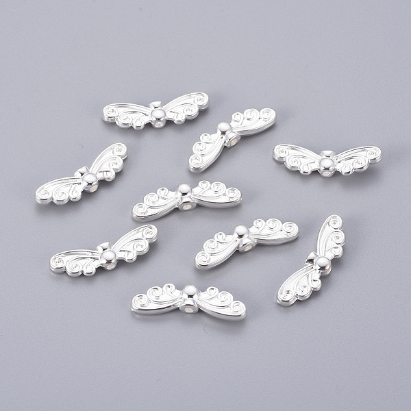 

PandaHall Tibetan Style Alloy Beads, Lead Free & Cadmium Free, Silver Color Plated, Wing, 22x7mm, Hole: 1mm Alloy Butterfly