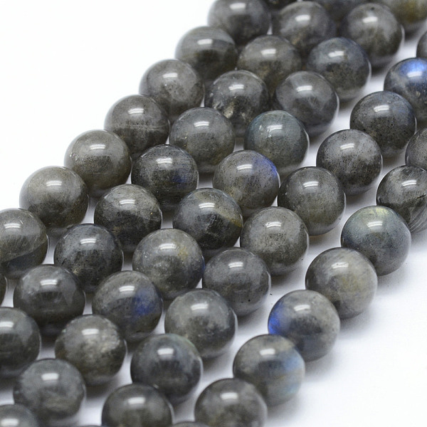 

PandaHall Natural Labradorite Beads Strands, Round, 6mm, Hole: 1mm, about 62pcs/strand, 15.7 inch(40cm) Labradorite Round
