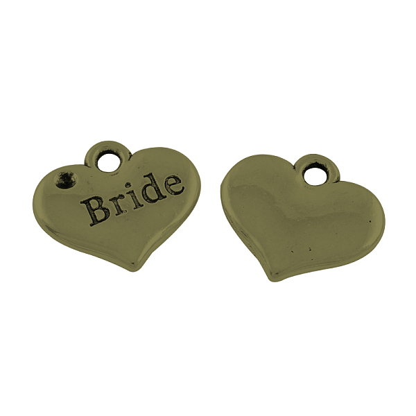 

PandaHall Tibetan Alloy Heart Carved Word Bride Wedding Family Charms Rhinestone Settings, Lead Free & Cadmium Free & Nickel Free, Antique...