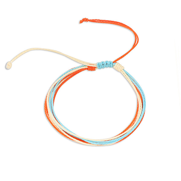 

PandaHall Colorful Wax Thread Bracelets Fibre