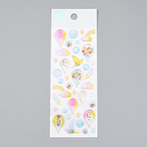 

PandaHall Epoxy Resin Sticker, for Scrapbooking, Travel Diary Craft, Hot Air Balloon Pattern, 0.6~2.8x0.6~2.8cm Epoxy Resin Hot Air Balloon