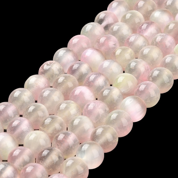 

PandaHall Natural Selenite Beads Strands, Grade A, Dyed, Round, Misty Rose, 10mm, Hole: 0.8mm, about 36~38pcs/strand, 15.16~15.35''...