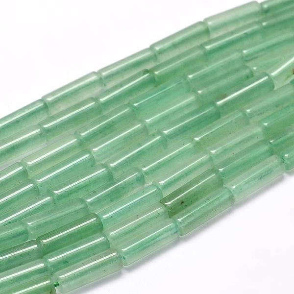 

PandaHall Natural Green Aventurine Column Beads Strands, 13~14x4~5mm, Hole: 1mm, about 29pcs/strand, 15.7 inch Green Aventurine Column