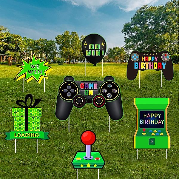 

PandaHall Plastic Yard Signs Display Decorations, for Outdoor Garden Decoration, Game Themed Mixed Shapes, Green, 199x251x4mm Plastic Mixed...