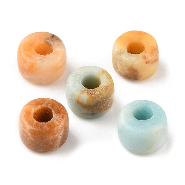 

PandaHall Natural Flower Amazonite Beads, Column, 8x5.5~6mm, Hole: 3~3.2mm Flower Amazonite Column