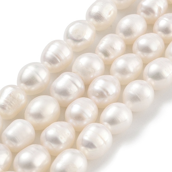 

PandaHall Natural Cultured Freshwater Pearl Beads Strands, Rice, Grade 2A, White, 6~7mm, Hole: 0.6mm, about 18~20pcs/strand, 6.30''~6.69''...
