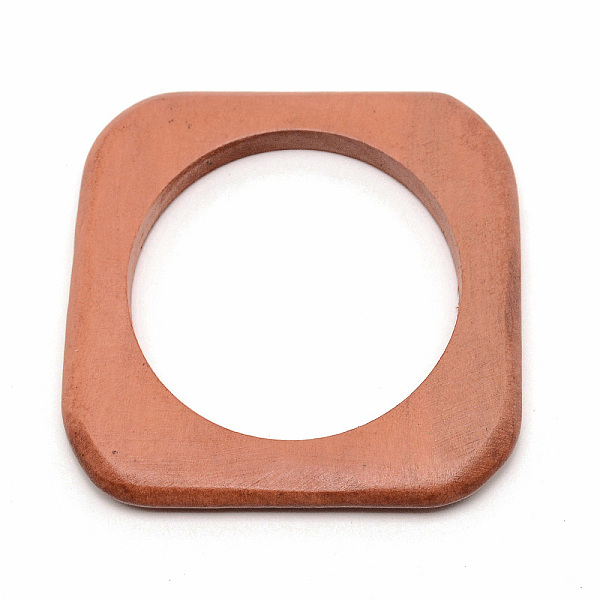 

PandaHall Chunky Square Wood Bangle for Men Women, Chocolate, Inner Diameter: 2-3/4 inch(6.85cm) Wood Brown