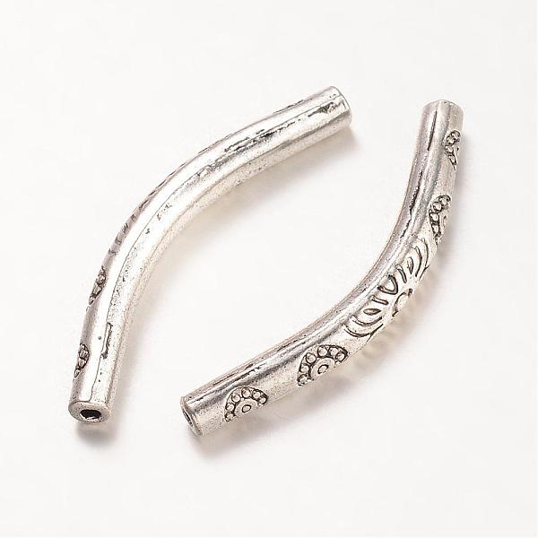 

PandaHall Tibetan Style Alloy Tube Beads, Antique Silver, 35x4mm, Hole: 1.5mm Alloy Tube