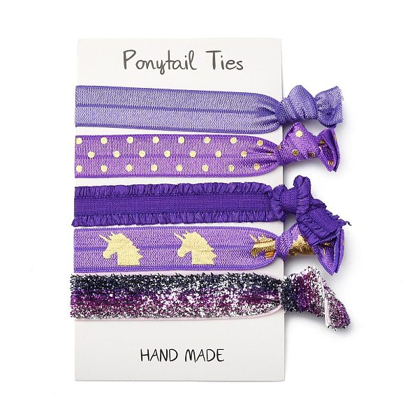 

PandaHall Girls Hair Accessories, Nylon Hair Ties, Ponytail Holder, Hair Accessories, Knot, Universe Themed Pattern, 95~107x15~17mm Nylon...