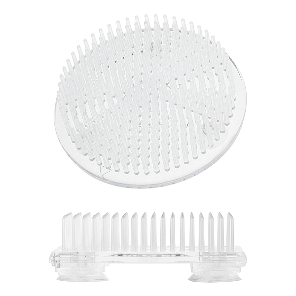 

PandaHall AHANDMAKER 2Pcs 2 styles Plastic Sucker Utensil, for Flower Holder Utensil, Flat Round & Rectangle, Clear, 1pc/style Plastic Clear
