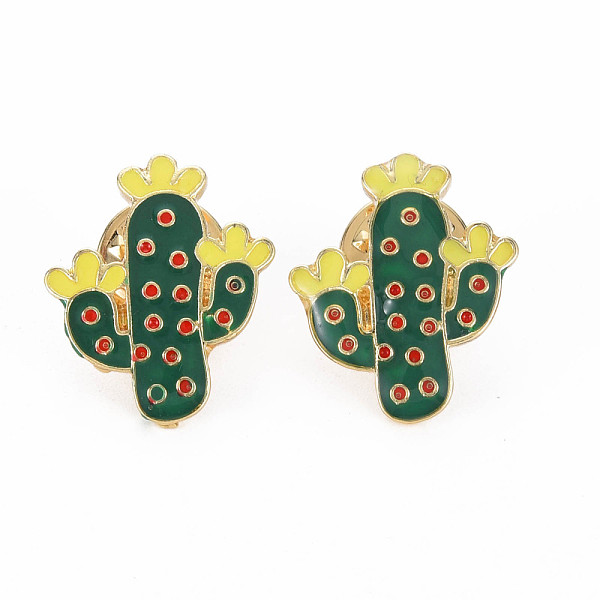 

PandaHall Cactus Enamel Pin, Alloy Brooch for Backpack Clothes, Cadmium Free & Lead Free, Light Gold, Green, 22.5x19x12mm, Pin: 1mm...