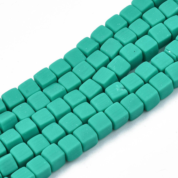 

PandaHall Handmade Polymer Clay Beads Strands, Cube, Light Sea Green, 4x4x4mm, Hole: 1.4mm, about 89~91pcs/strand, 15.55 inch~15.94 inch...