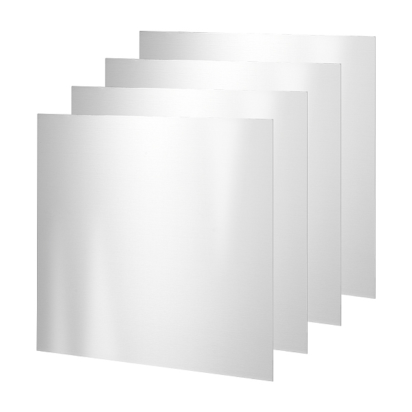 

PandaHall Square 304 Stainless Steel Sheet, with Film, for Mechanical Cutting, Precision Machining, Mould Making, Stainless Steel Color...