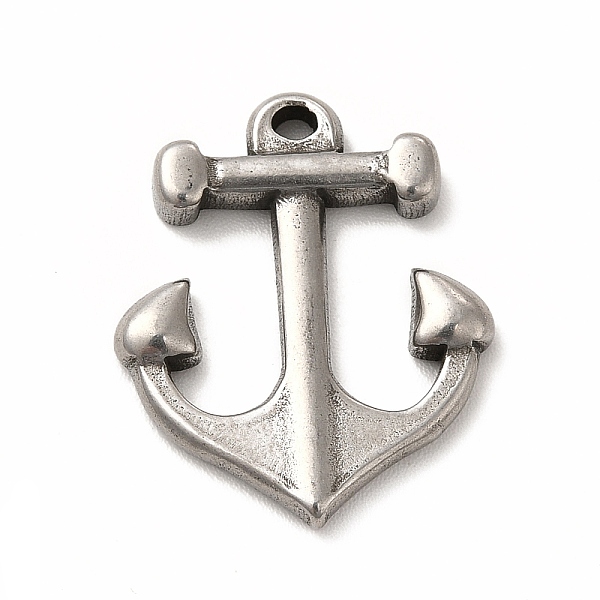 

PandaHall 304 Stainless Steel Pendants, Anchor, Stainless Steel Color, 23x19x3mm, Hole: 1.6mm 304 Stainless Steel Anchor & Helm