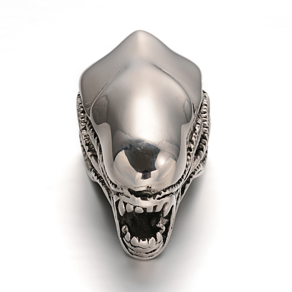 

PandaHall 304 Stainless Steel Pendants, Animal Head, Antique Silver, 41x21x20.5mm, Hole: 13x10.5mm 304 Stainless Steel Other Animal