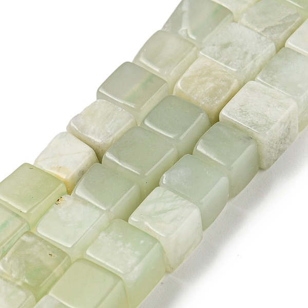 

PandaHall Natural New Jade Beads Strands, Cube, 6~6.5x6~6.5x6~6.5mm, Hole: 1.2mm, about 63~64pcs/strand, 15''~15.16''(38.1~38.5cm) New Jade...