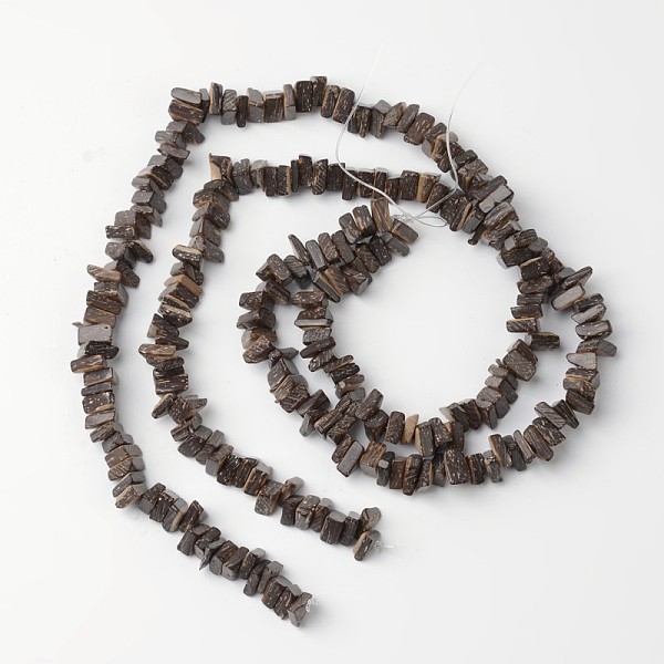 

PandaHall Natural Coconut Triangle Bead Strands, Coconut Brown, 8~9x8~9x2~5mm, Hole: 1mm, about 110pcs/strand, 15.4 inch Coconut Triangle...