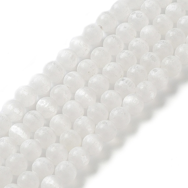 

PandaHall Natural Selenite Beads Strands, Round, Grade B, 8.5mm, Hole: 1mm, about 46~47pcs/strand, 15.55~15.75 inch(39.5~40cm). Selenite...