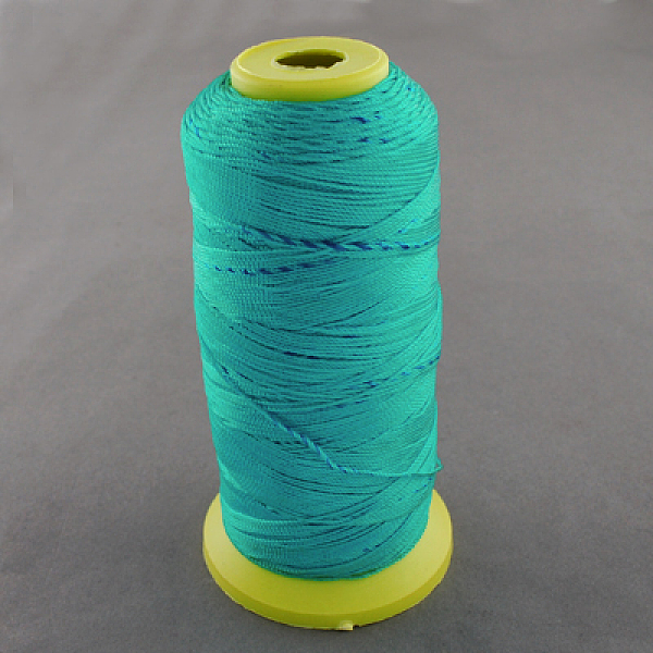 

PandaHall Nylon Sewing Thread, Dark Turquoise, 0.2mm, about 800m/roll Nylon Cyan