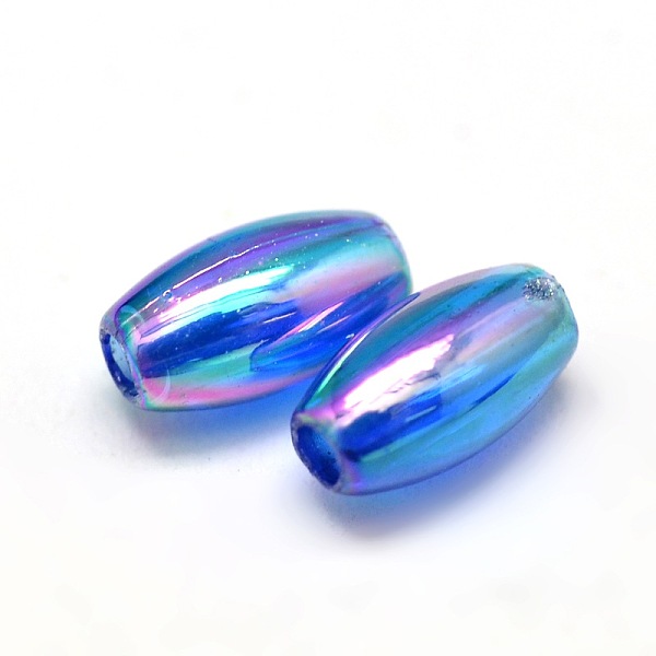 

PandaHall AB Color Plated Rice Electroplated Eco-Friendly Transparent Acrylic Beads, Cornflower Blue, 6x3mm, Hole: 1mm, about 17700pcs/500g...