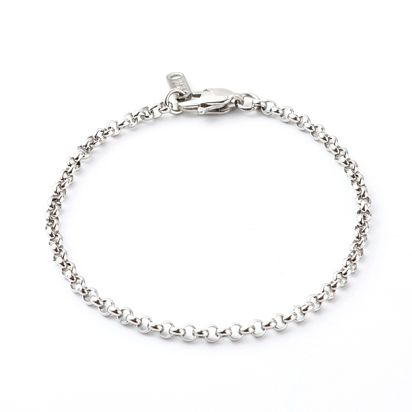 

PandaHall 304 Stainless Steel Rolo Chain Bracelets, Stainless Steel Color, 7-1/2 inch(19cm) 304 Stainless Steel